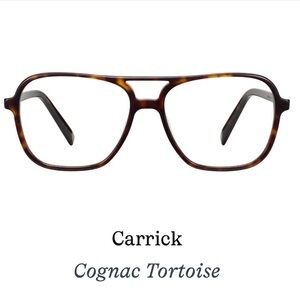 Warby Parker Carrick Cognac Tortoise Glasses